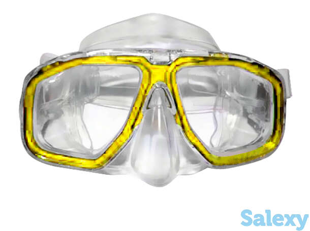 Маска для плавания marvel, прозрачный /желтая, фотография 1