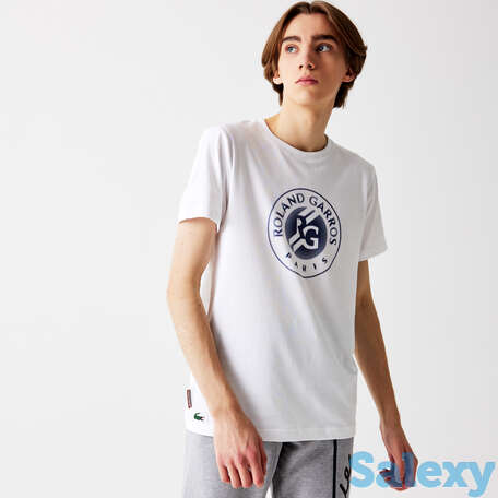 Мужская футболка lacoste sport roland garros edition из органического хлопка, фотография 1