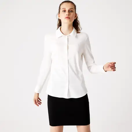 Женская рубашка lacoste pima свободного кроя, фотография 1