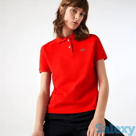 Женское поло lacoste classic fit из дыщащего мягкого хлопка peqie, фотография 1