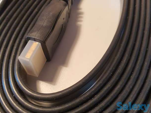 Кабель шнур High speed HDMI-HDMI Premium series плоский провод 5 метров, фотография 1