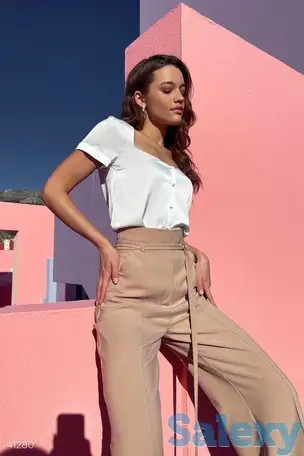 Шелковая блуза на пуговицах, фотография 1