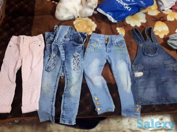 Детские джинсы и сарафан джинсевый, фотография 1