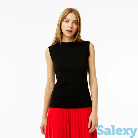 Женская футболка lacoste slim fit, фотография 1