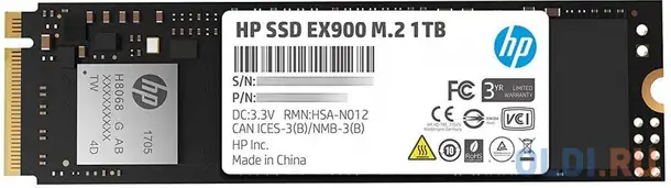 Ssd накопитель hp ex900 1 tb pci-e 3.0 x4 5xm46aa, фотография 1