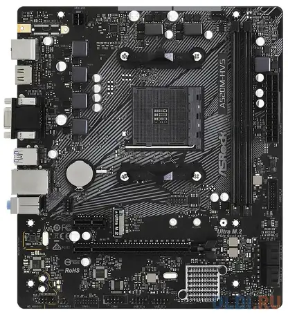 Материнская плата asrock a520m-hvs socket am4 amd a520 2xddr4 1xpci-e 16x, фотография 1