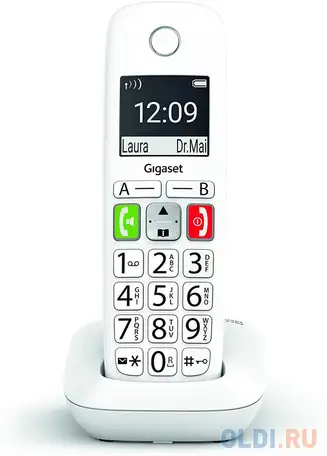 Трубка доп. dect gigaset e290hx hsb rus белый для e290, фотография 1