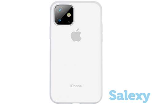 Чехол baseus jelly liquid silica gel для apple iphone 11 (wiapiph61s-gd02). прозрачно-белый, фотография 2