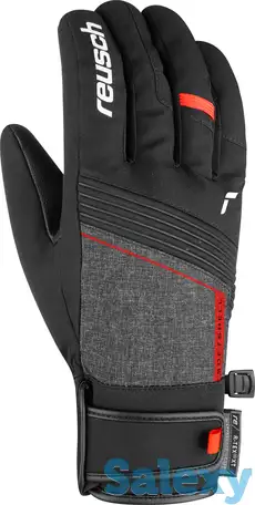 Перчатки reusch 21-22 luca r-tex xt black/black melange/fire red, фотография 11
