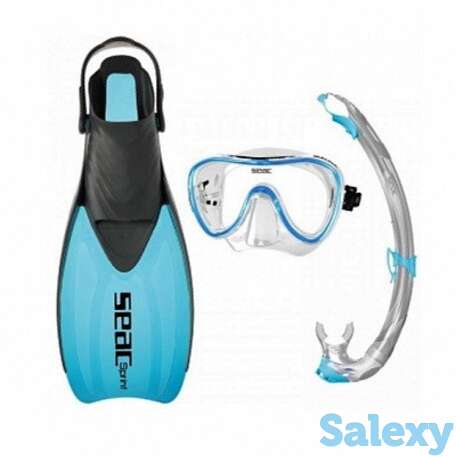 Набор seacsub tris sprint синий (прозрачный силикон), фотография 1