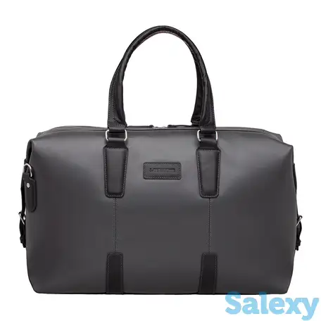 Кожаная дорожная сумка kennard grey/black, фотография 1