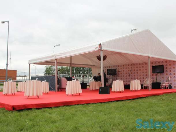 Аренда шатры,столы,стулья,турникеты,трибуна,чехлы,скатерть, фотография 1
