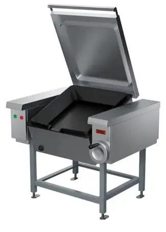 Опрокидывающаяся сковорода Проммаш СЭЧ-0,25 используется на предприятиях общественного питания и торговли для жарения ос, фотография 1