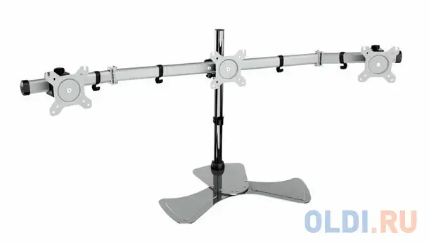 Кронштейн для мониторов cactus cs-vm-mp330s-al серебристый 15