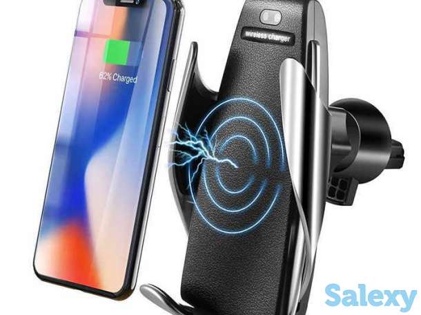 Продам автомобильную беспроводную зарядку-держатель с сенсорным датчиком Smart Sensor Wireless Charger S5, фотография 1