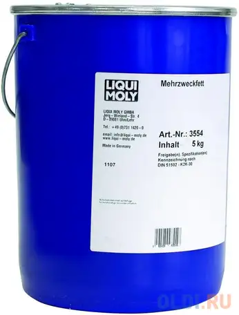 Смазка для карданных крестовин и подшипников liquimoly mehrzweckfett 3554, фотография 1