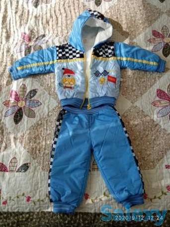 Куртка со штанами на теплую осень-весну, на мальчика 3-6 месяцев, фотография 1