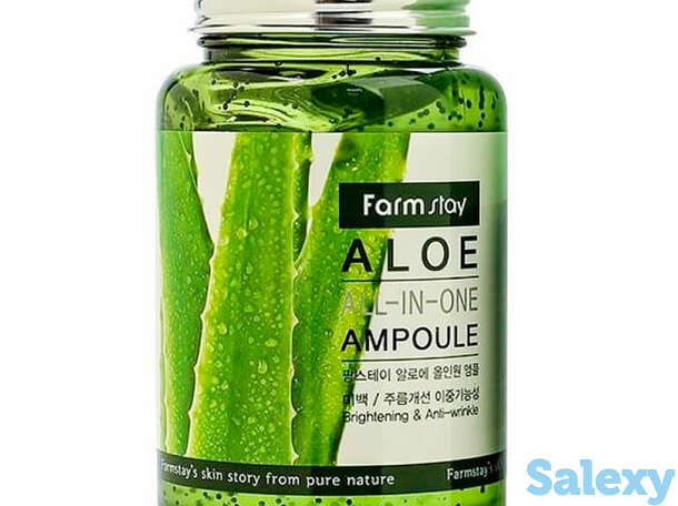 Сыворотка для лица farmstay aloe all-in one ampoule, фотография 1