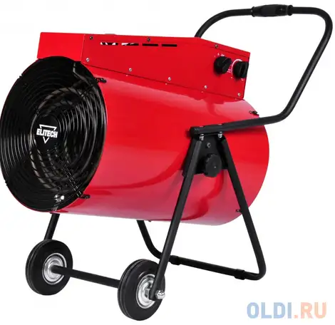 Тепловая пушка elitech тв 30ект 27000 вт красный, фотография 1