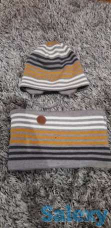 Детский набор шапка и шарф-снуд очень теплые, фотография 1