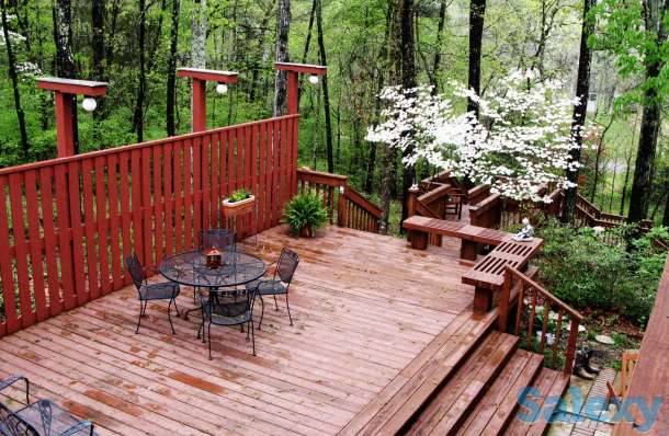 Монтаж террасы из натурального дерева или ДПК под ключ, фотография 1