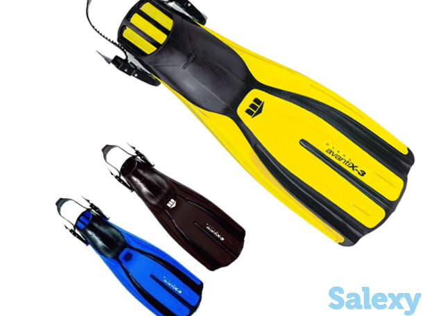 Ласты mares plana avanti x3 цвет желтый регулируемые, фотография 1