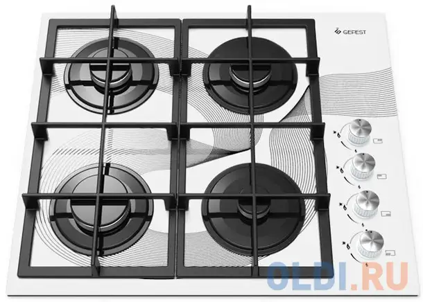 Варочная панель газовая gefest сг свн 2230 к28 белый, фотография 1