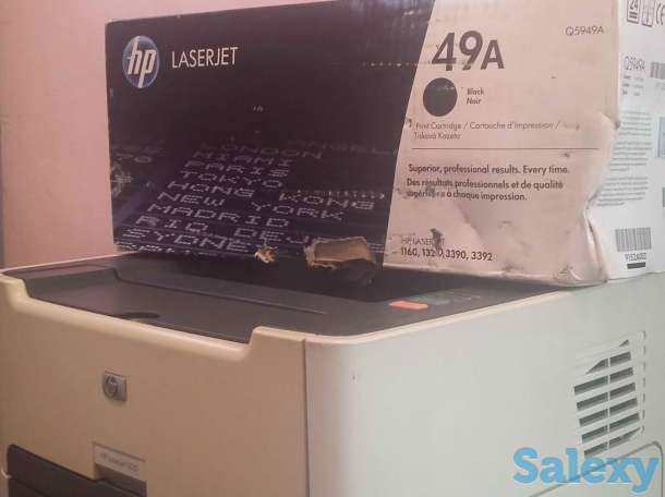 Лазерный принтер HP1320 +оригинальный новый картридж 49А, фотография 1