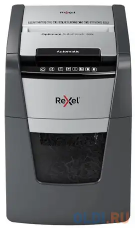 Шредер rexel optimum autofeed 90x черный с автоподачей (секр.p-4)/фрагменты/90лист./34лтр./скрепки/с, фотография 1