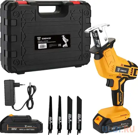 Сабельная пила deko dkrs20-li аккум. 2600ход/мин (063-4311), фотография 1