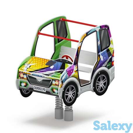 Качалка на пружине машинка ио 23.03.01-02, фотография 1