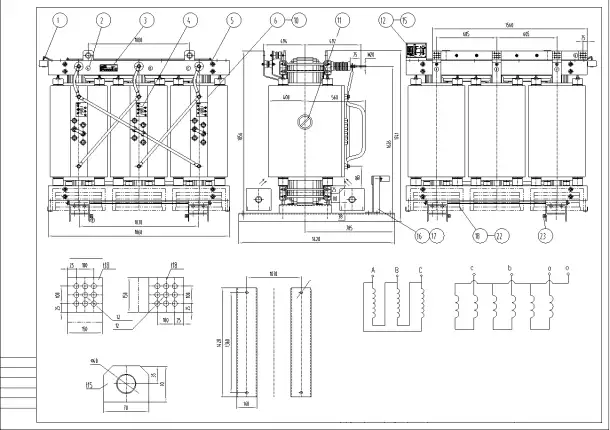 Трансформатор сухой с литой изоляцией ТСЛ 4000, фотография 1