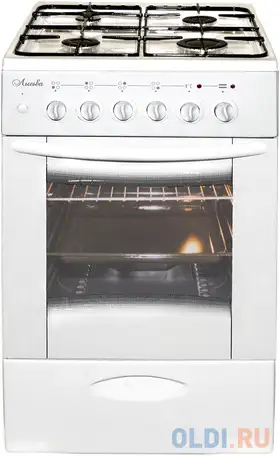 Плита комбинированная лысьва эг 401 мс-2у белый (стеклянная крышка), фотография 1