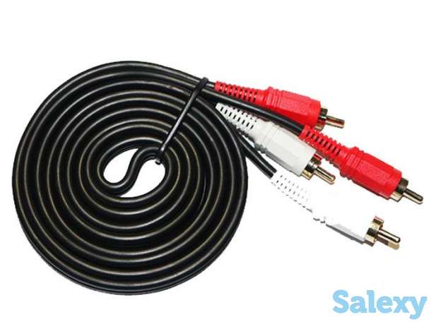 Продам аудио-видео кабель 2 RCA – 2 RCA (тюльпаны), 1.5 метра, фотография 1