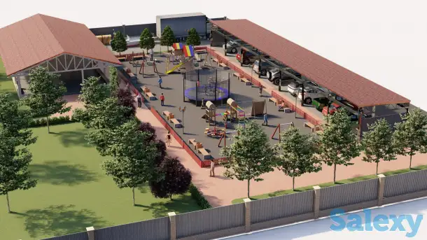 Эскизный проект, 3D Визуализация, Фасад, благоустройство, фотография 6