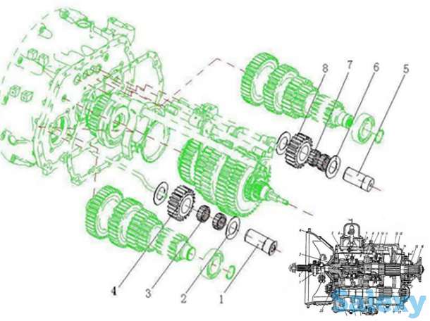КПП запчасти HOWO Shaanxi (Shacman), фотография 1