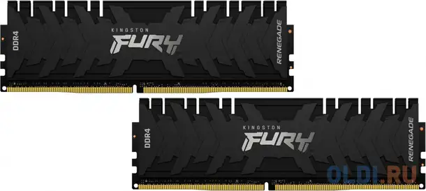 Kingston 16gb 4600mhz ddr4 cl19 dimm (kit of 2) fury renegade black, фотография 1