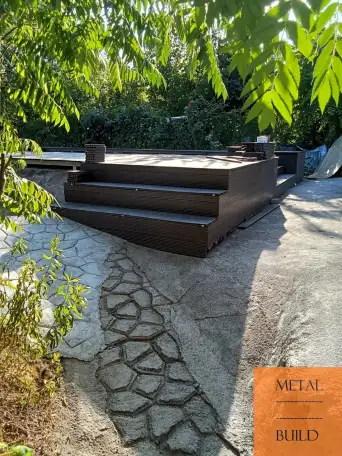 Обшивка террасной доской, декинг под ключ: Алматы, Конаев. Гарантия, фотография 1