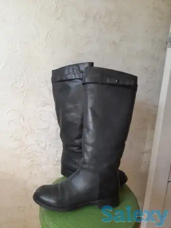 Продам зимние кожанные сапоги. Брендовые. Размер 39-40, фотография 7