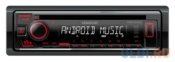 Автомагнитола cd kenwood kdc-1040u 1din 4x50вт, фотография 1
