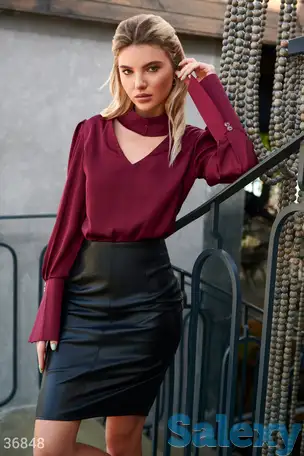 Шелковая блуза оригинального кроя, фотография 1