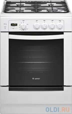 Газовая плита gefest пг 6100-04 белый, фотография 1