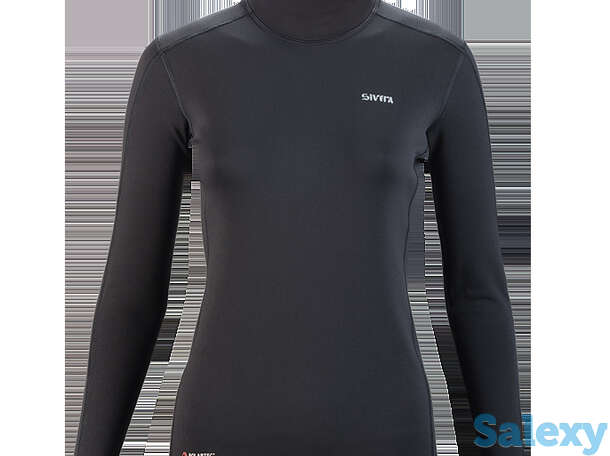 Термобелье майка сивера вуйма в(ж) с воротником женская черная, фотография 1