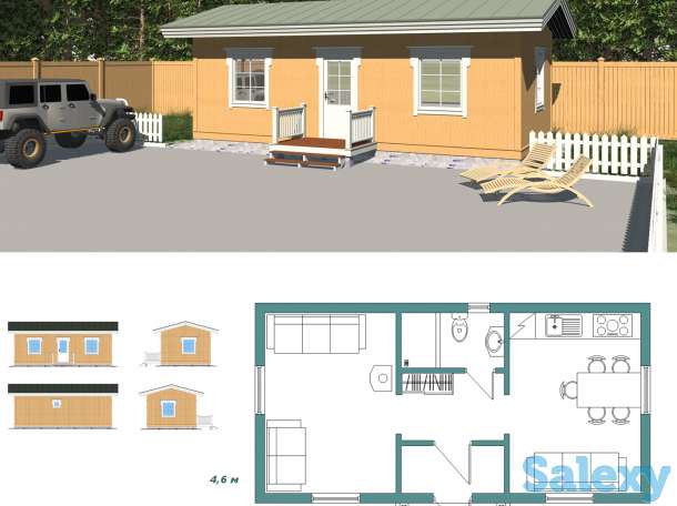 Дачные домики, загородные дома, фотография 2