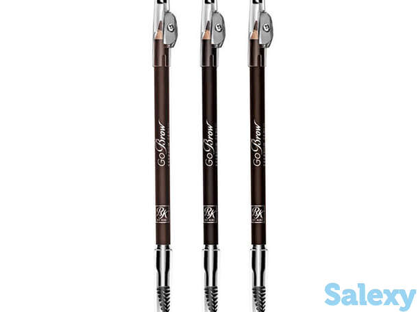 Карандаш для бровей Kiss Go Brow Eyebrow Pencil, Цвет RBWP03 Chocolate Brown, фотография 1