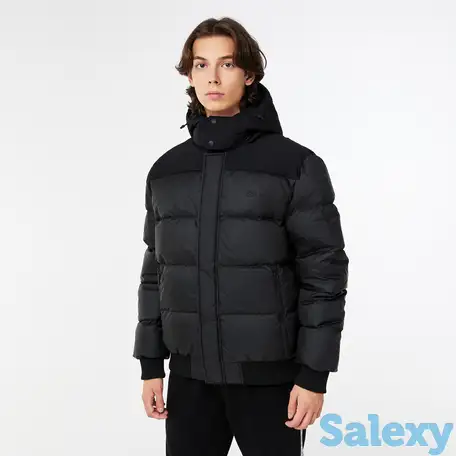 Мужская утеплённая куртка lacoste со съемным капюшоном, фотография 1