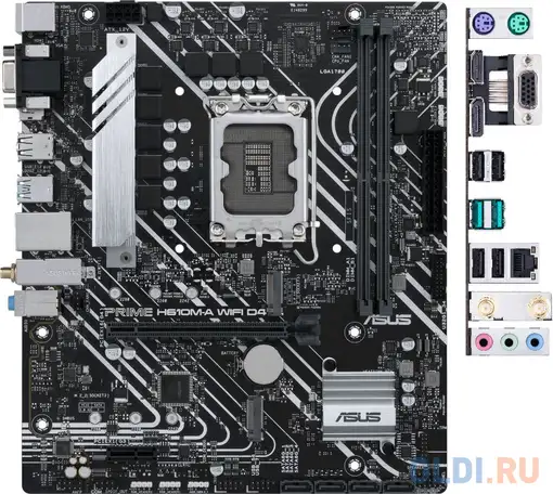 Материнская плата asus prime h610m-a wifi d4, фотография 1