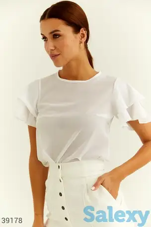 Белая шифоновая блуза, фотография 1