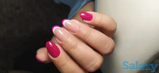 Маникюр, укрепление натуральных ногтей гелем, наращивание ногтей., фотография 8