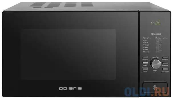 Микроволновая печь polaris pmo 2303d rus 900 вт чёрный, фотография 1